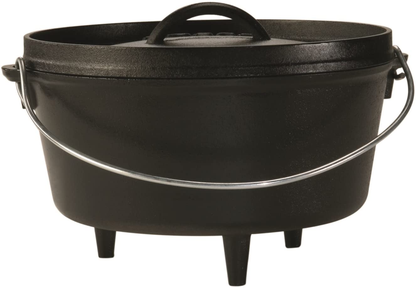 Lodge - 10 Inch / 5 Quart Cast Iron Deep Camp Dutch Oven 