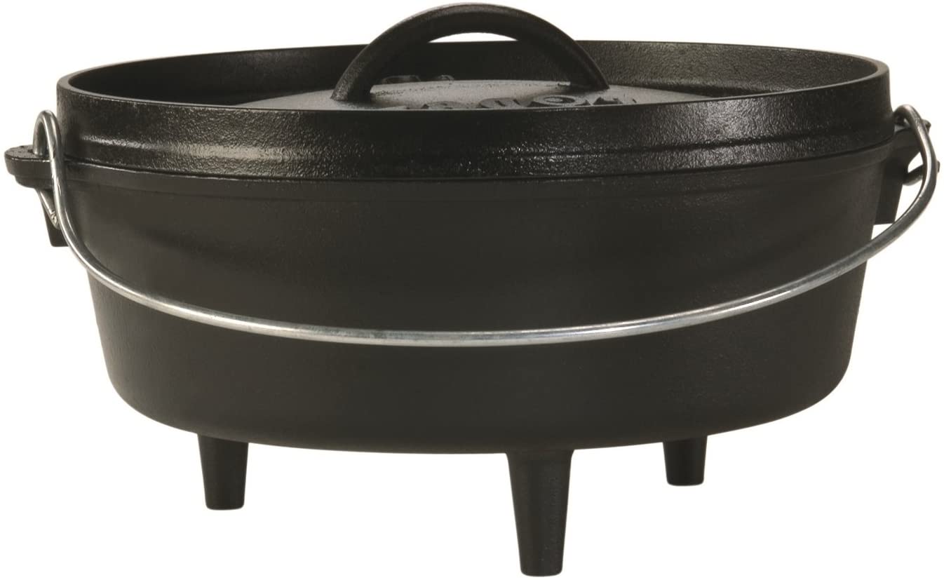 Lodge - 10 Inch / 4 Quart Cast Iron Camp Dutch Oven 