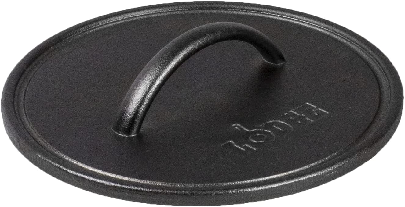 Lodge - 8 Inch Cast Iron Round Flat Grill Press