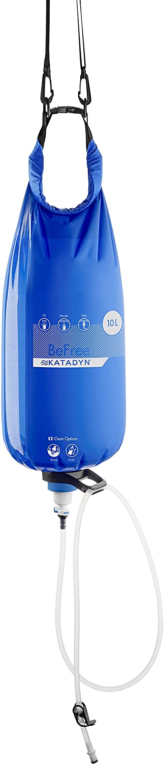 Katadyn - Gravity BeFree 10L Water Microfilter, Camping and Backpacking, Blue