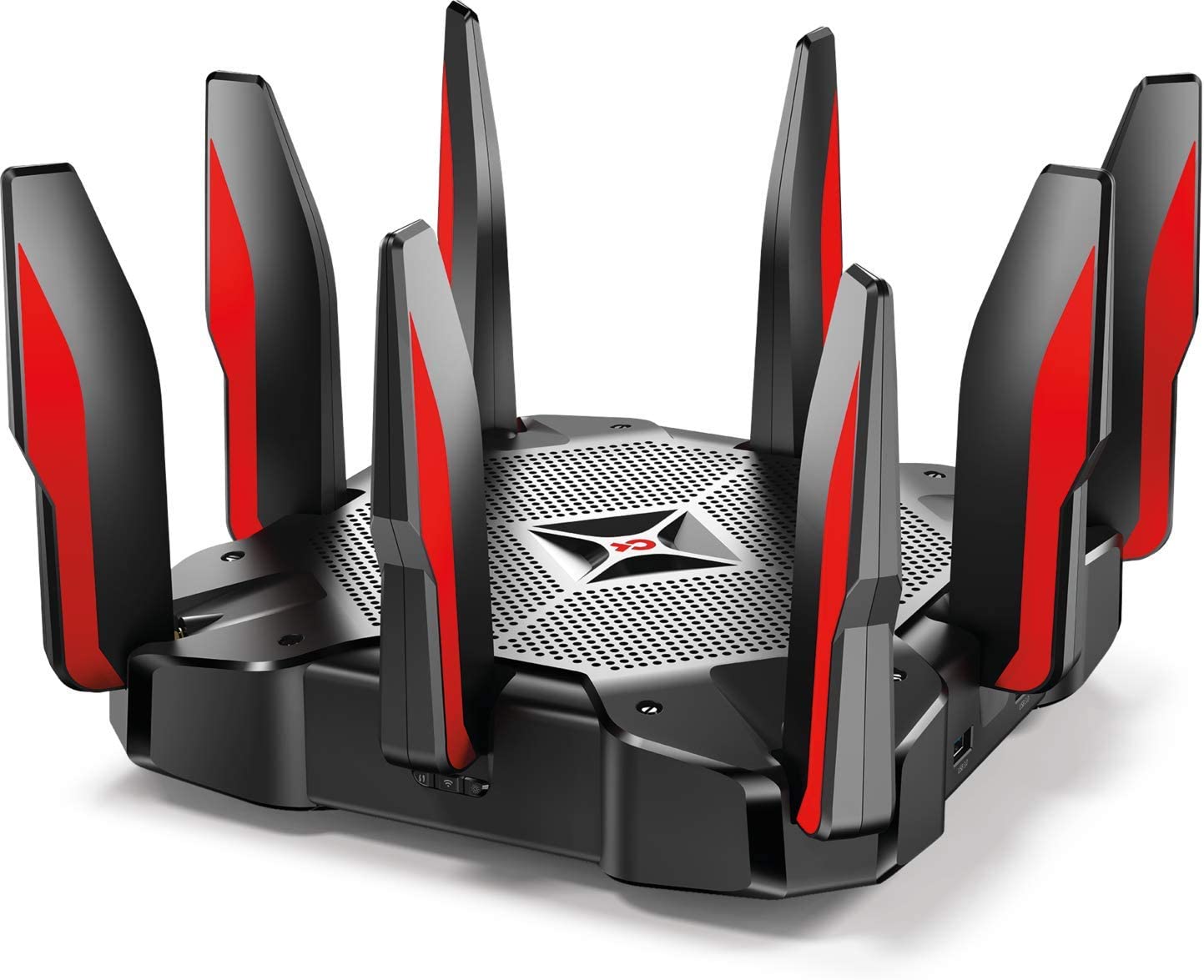 TP-Link - AC5400 Tri Band WiFi Archer C5400X Gaming Router, 1.8GHz Quad-Core 64-bit CPU, Game First Priority, 16GB Storage