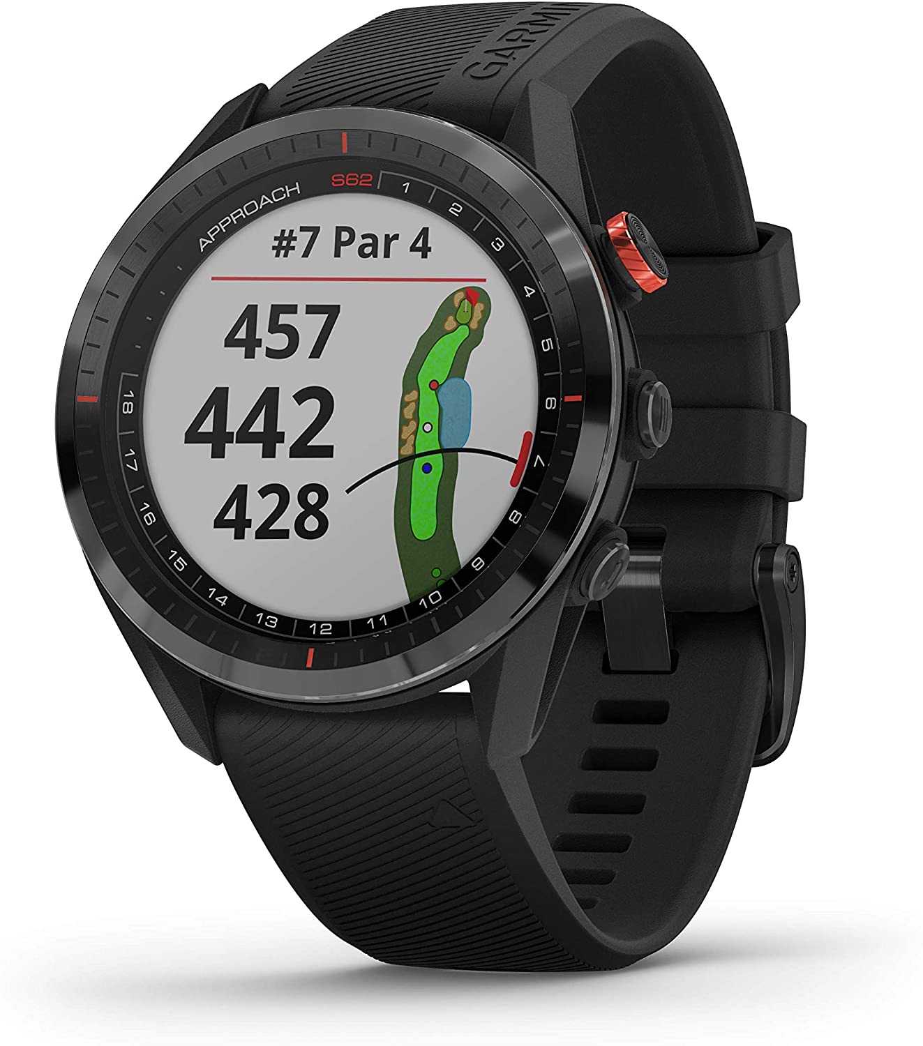 Garmin - Approach S62 Premium Golf GPS Watch, Black