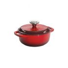 Lodge - 1.5 Quart Red Enameled Cast Iron Dutch Oven