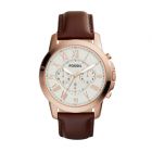 Fossil Men's Grant Chronograph Brown Leather Watch