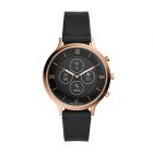 Fossil Women's Hybrid Smartwatch HR Charter Black Leather