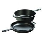 Lodge - 3.2 Quart Cast Iron Combo Cooker 