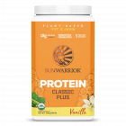 Sunwarrior - Classic Plus - Vegan Protein Powder with Peas & Brown Rice, Raw Organic Plant Based Protein (30, Vanilla)