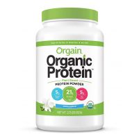 Orgain - Organic Vegan, Non-GMO Plant Based Protein Powder - Sweet Vanilla Bean (2.03 LB)