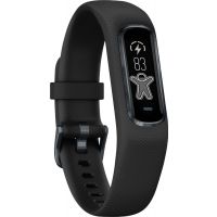 Garmin - Vivosmart 4 Activity Tracker, Black/Midnight, S/M