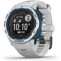 Garmin - Instinct Solar Surf, Solar-Powered Rugged Outdoor Smartwatch, Cloudbreak