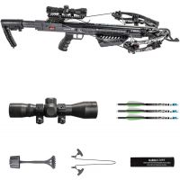 Killer Instinct - BURNER 415 Crossbow Bow Pro Package with 3 Arrow Bolts and Adjustable Foregrip for Archery Hunting Hunters