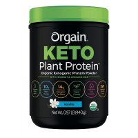 Orgain - Plant Based Keto Collagen, Gluten Free Protein Powder with MCT Oil - Vanilla (0.97 LB)