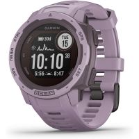 Garmin - Instinct Solar, Solar-Powered Rugged Outdoor Smartwatch, Orchid