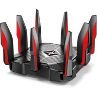 TP-Link - AC5400 Tri Band WiFi Archer C5400X Gaming Router, 1.8GHz Quad-Core 64-bit CPU, Game First Priority, 16GB Storage