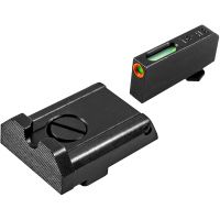 TRUGLO - TFX Pro Tritium and Fiber Optic Xtreme Hangun Sights for Glock Pistols, TFX Front, Adjustable Rear Sight