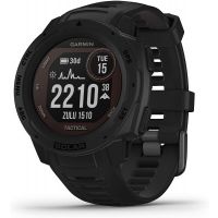 Garmin - Instinct Solar Edition Rugged Outdoor Smartwatch, Tactical, Black