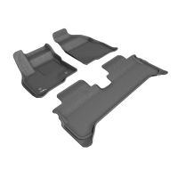 3D MAXpider - All-Weather Floor Mats for Chevrolet Bolt EV 2017-2022 Custom Fit Car Floor Liners, Kagu Series (1st & 2nd Row, Gray)