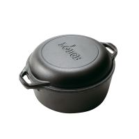 Lodge - 5 Quart Cast Iron Double Dutch Oven